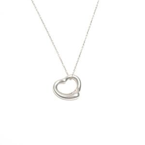 Tiffany & Co. Open Heart 925 Sterling Silver Necklace WS24573